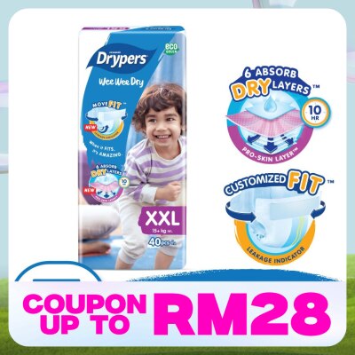 DRYPERS Wee Wee Dry Megapack XXL 40s