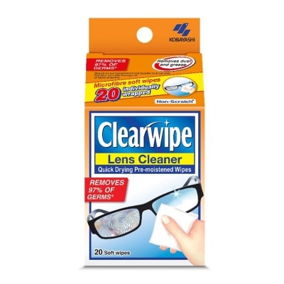 CLEARWIPES Quick Drying Pre-Moistened Wipes 20s
