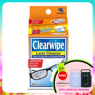 CLEARWIPES - Quick Drying Pre-Moistened Wipes 20s