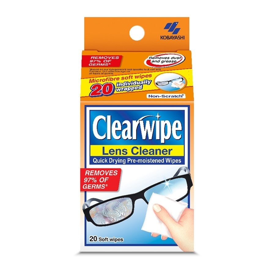 Quick Drying Pre-Moistened Wipes 20s