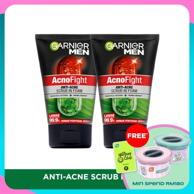 GARNIER MEN Acnofight Anti-Acne Foam Twin Pack 2X100ml