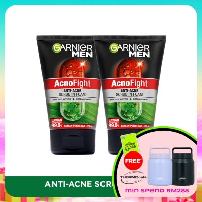 GARNIER MEN - Acnofight Anti-Acne Foam Twin Pack 2X100ml
