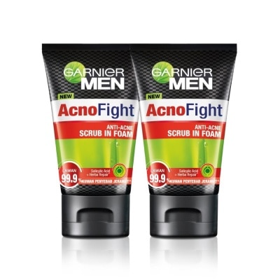 GARNIER MEN Acnofight Anti-Acne Foam Twin Pack 2X100ml