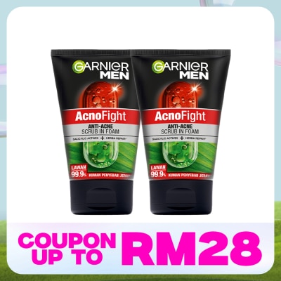 GARNIER MEN Acnofight Anti-Acne Foam Twin Pack 2X100ml