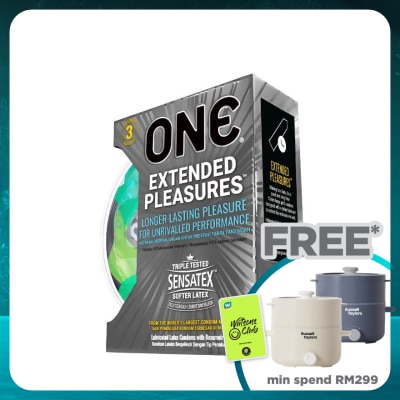 ONE Extended Pleasures Condom 3's