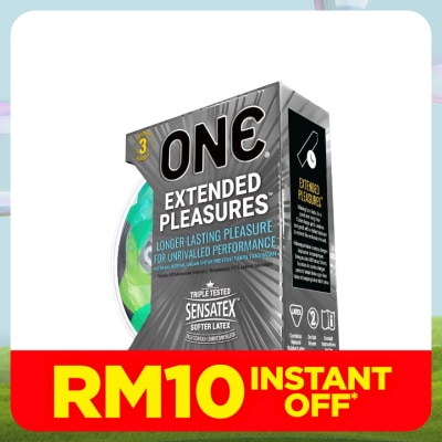 ONE Extended Pleasures Condom 3's