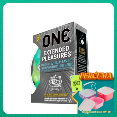 ONE - Extended Pleasures Condom 3's