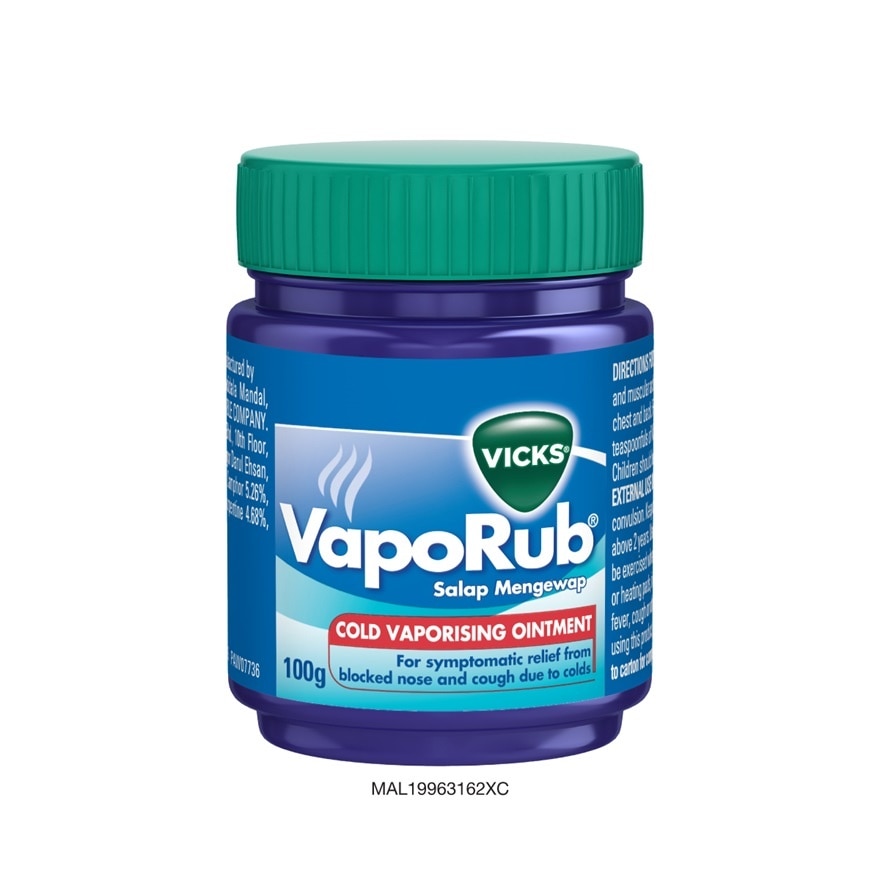 Vaporub Cold Vaporizing Ointment 100g