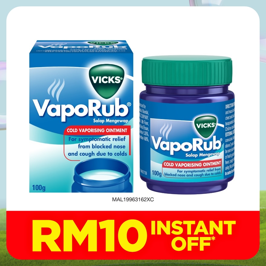 Vaporub Cold Vaporizing Ointment 100g