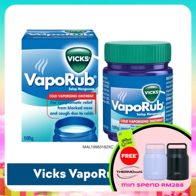VICKS - Vaporub Cold Vaporizing Ointment 100g