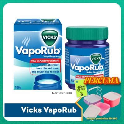 VICKS - Vaporub Cold Vaporizing Ointment 100g