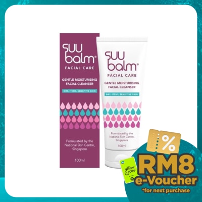 SUU BALM FACIAL CARE GENTLE MOISTURISING FACIAL CLEANSER 100ML