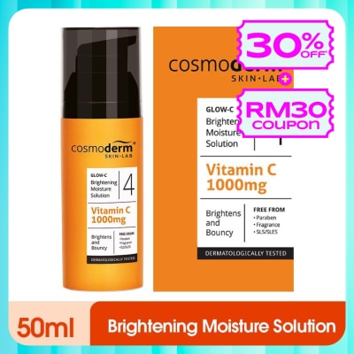 COSMODERM Glow-C Brightening Moisture Solution 1000mg 50ml
