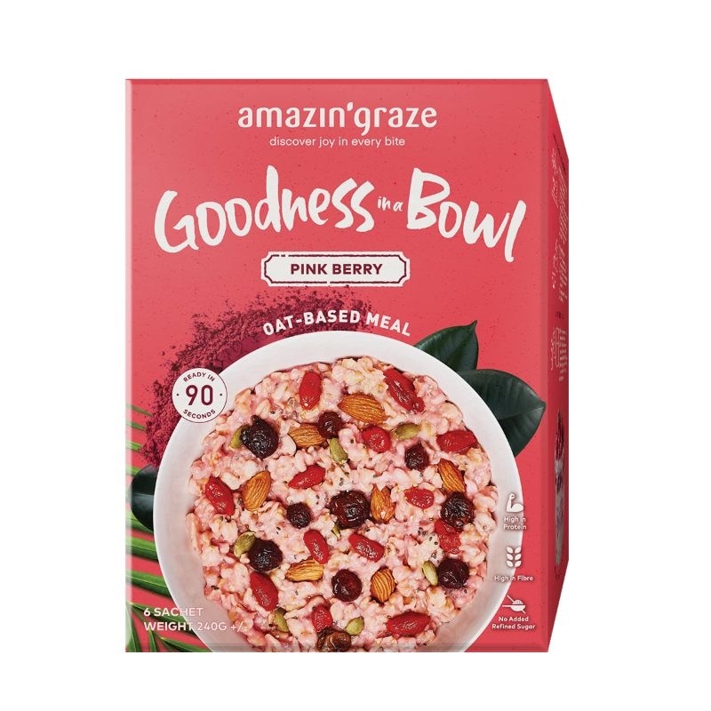 Goodness Bowl Pink Berry 6sx40G