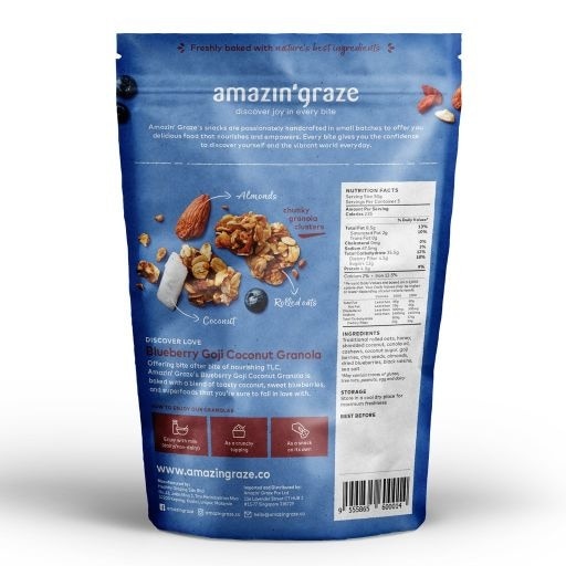 Blueberry Goji Coconut Granola 250g