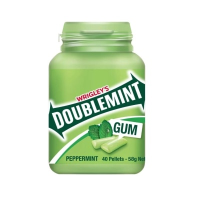 WRIGLEY'S Doublemint Chewing Gum Peppermint Bottle 58g