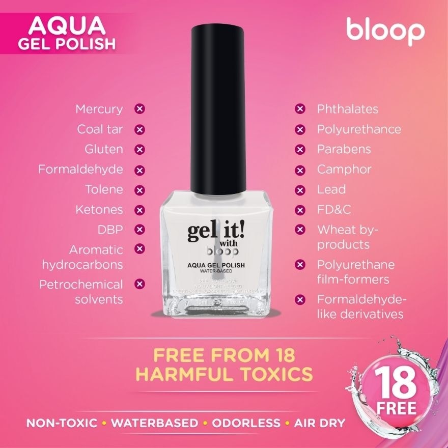 Aqua Gel W001 Shiny Topcoat 10ML