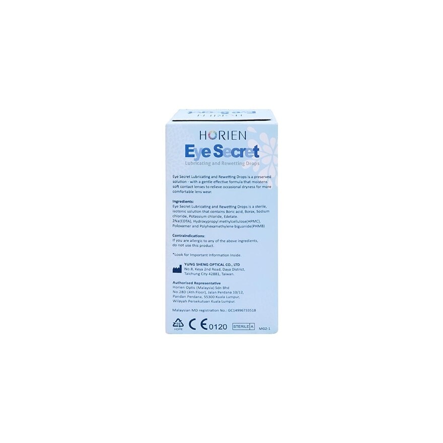 Eye Secret Lubricating and Rewetting Drops 15ml