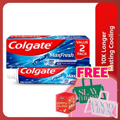 COLGATE Colgate Max Fresh Cool Mint Toothpaste Valuepack (160g X 2)