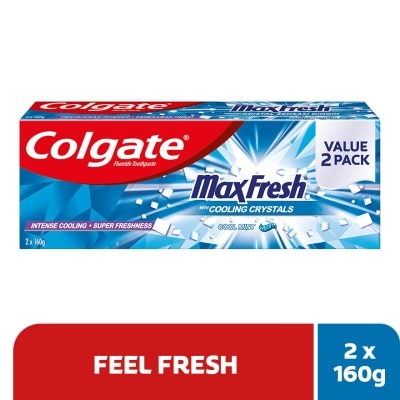 COLGATE Max Fresh Toothpaste 2x160g Valuepack