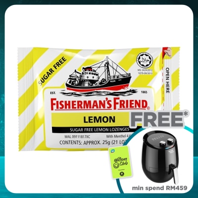 FISHERMAN'S Sugar Free Lemon Lozenges 25g