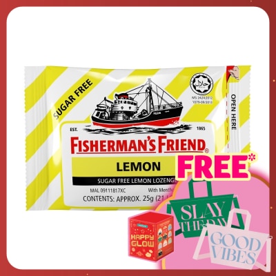FISHERMAN'S Sugar Free Lemon Lozenges 25g