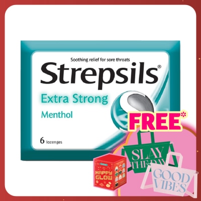 STREPSILS Extra Strong Menthol Lonzenges 6's