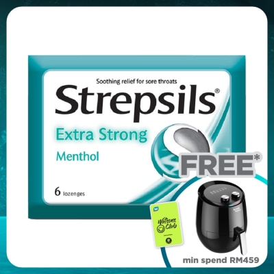 STREPSILS Extra Strong Menthol Lonzenges 6's