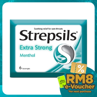 STREPSILS Extra Strong Menthol Lonzenges 6's
