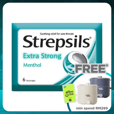 STREPSILS Extra Strong Menthol Lonzenges 6's