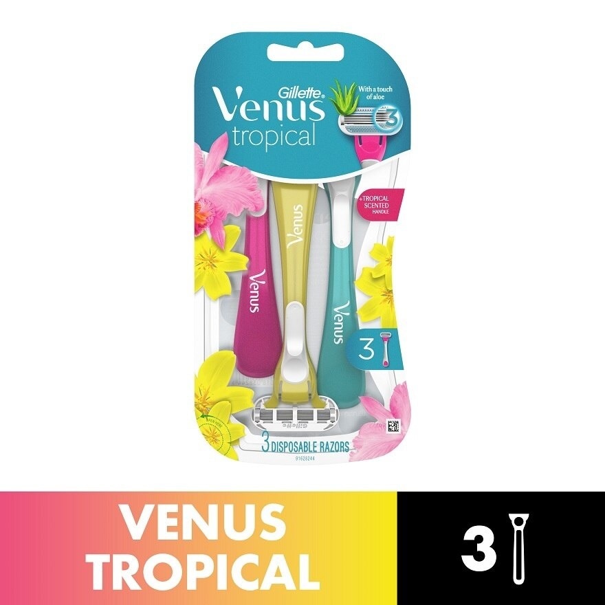 Venus Tropical Disposable Razors 3 count