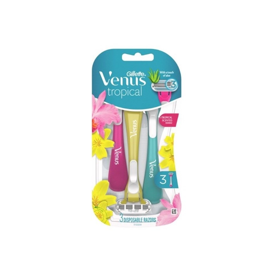 Venus Tropical Disposable Razors 3 count