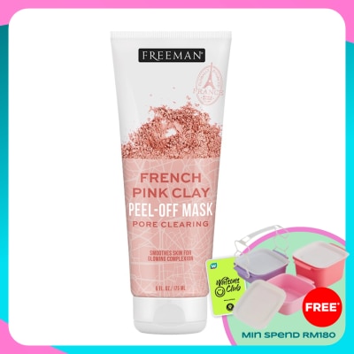 FREEMAN Freeman Exotic Blends Pore Clearing French Pink Clay Peel Off Mask 175ml
