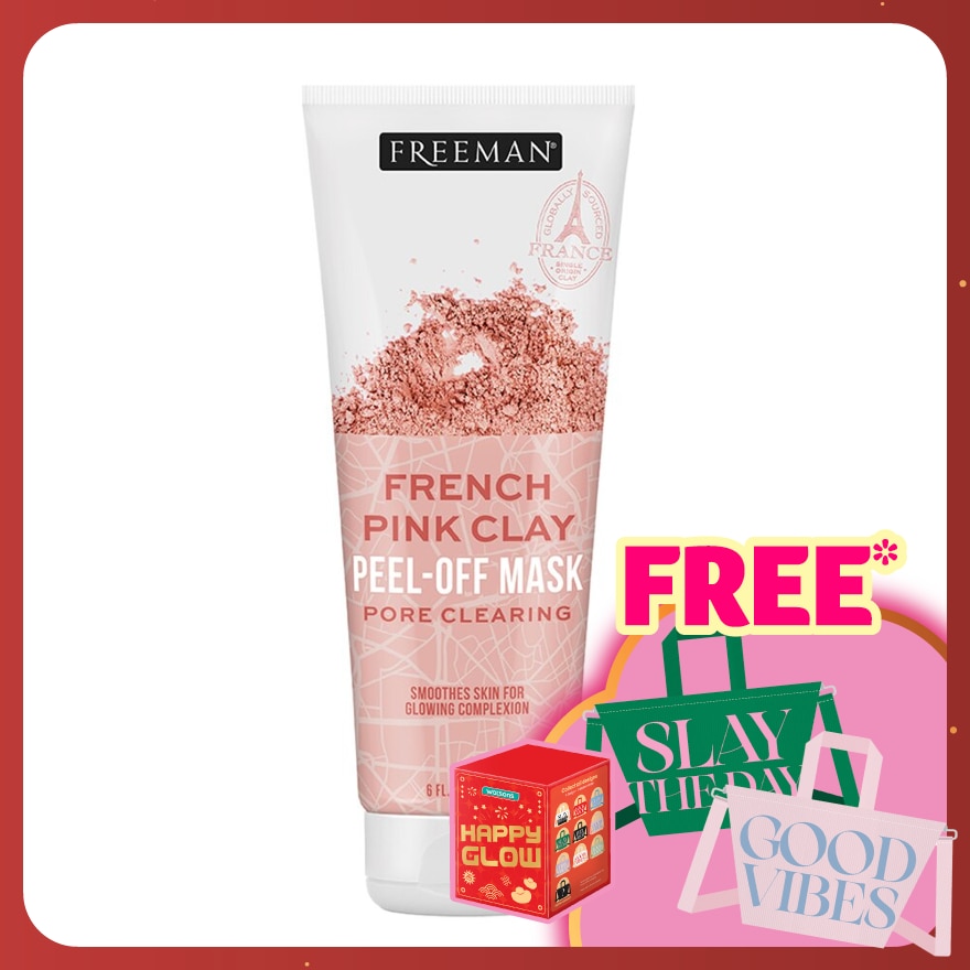Freeman Exotic Blends Pore Clearing French Pink Clay Peel Off Mask 175ml