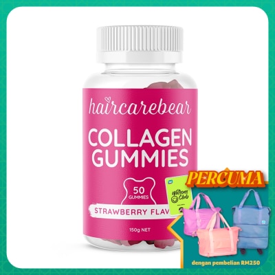 HAIR CARE BEAR Collagen Gummies Strawberry 50s