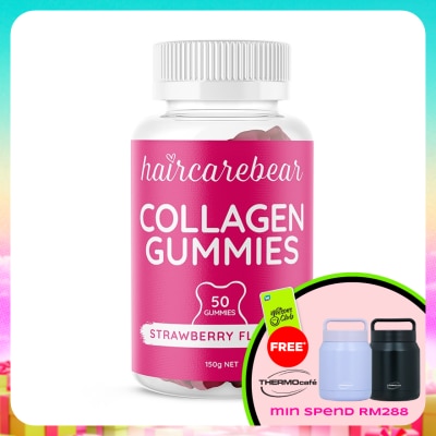 HAIR CARE BEAR - Collagen Gummies Strawberry 50s