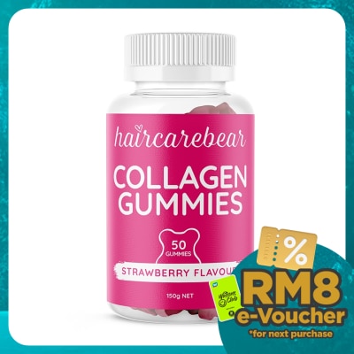 HAIR CARE BEAR Collagen Gummies Strawberry 50s