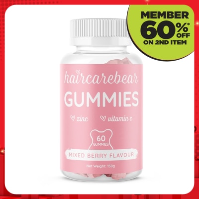 HAIR CARE BEAR Hair Gummies Mixed Berry 60s