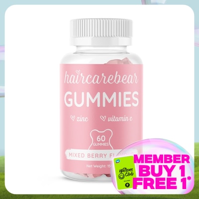 HAIR CARE BEAR Hair Gummies Mixed Berry 60s