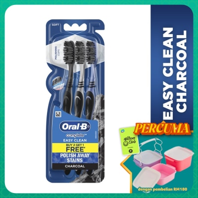 ORAL-B - Easy Clean Charcoal Toothbrush 3S