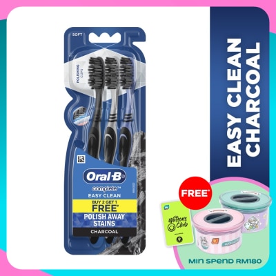 ORAL-B Easy Clean Charcoal Toothbrush 3S