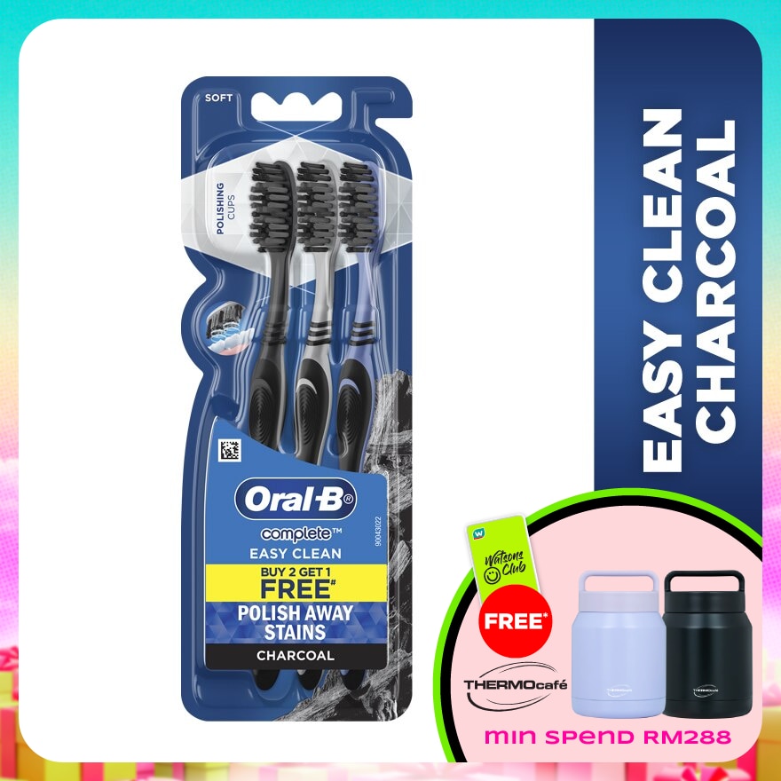 Easy Clean Charcoal Toothbrush 3S