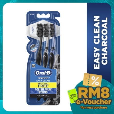 ORAL-B Easy Clean Charcoal Toothbrush 3S