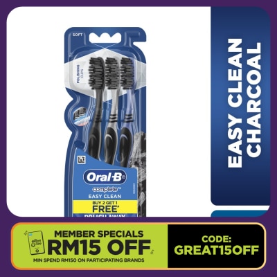ORAL-B Easy Clean Charcoal Toothbrush 3S