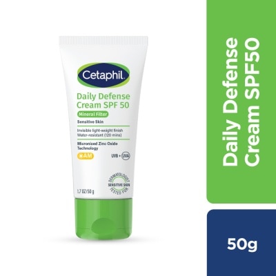 CETAPHIL - Daily Defense Cream SPF 50 For Face & Body 50ml
