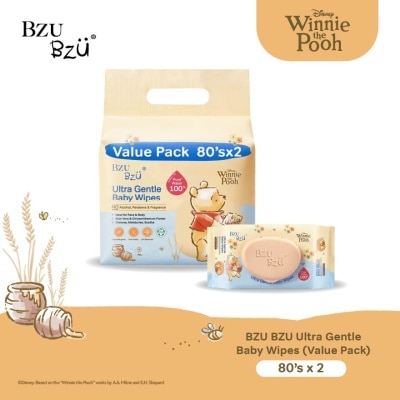 BZU BZU - Ultra Gentle Baby Wipes 80x2