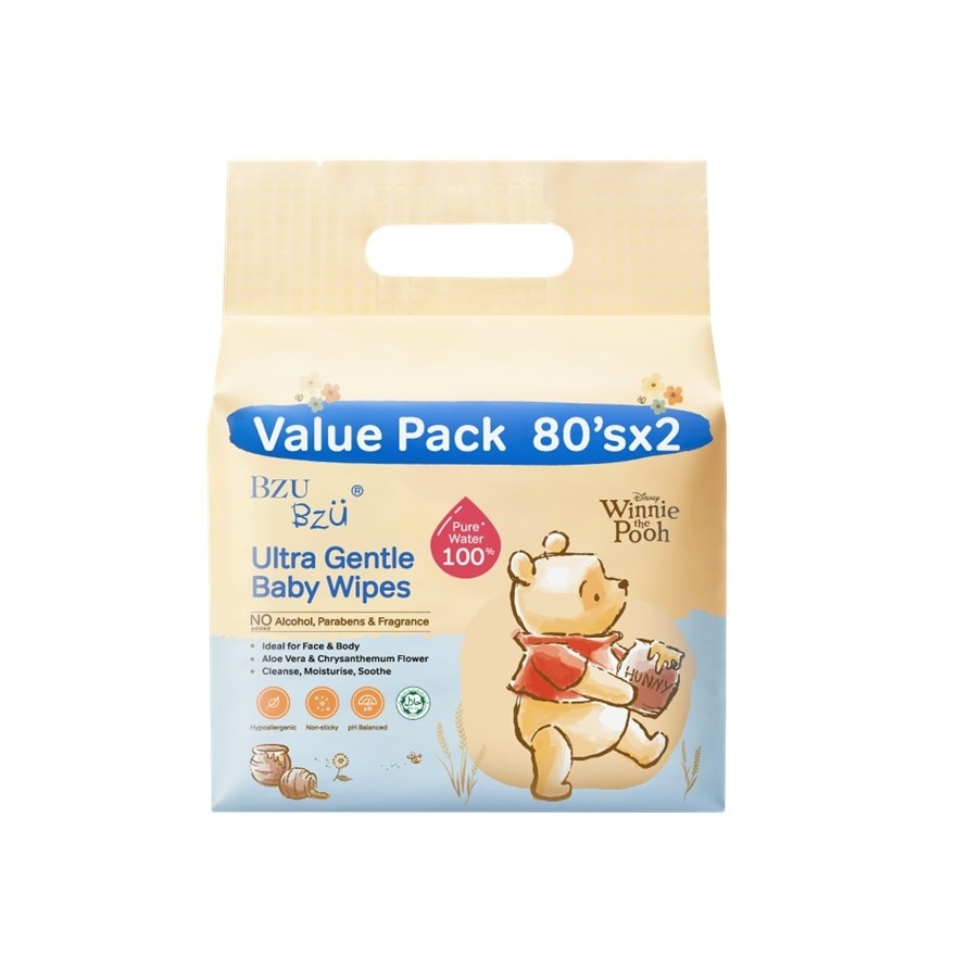 Ultra Gentle Baby Wipes 80x2