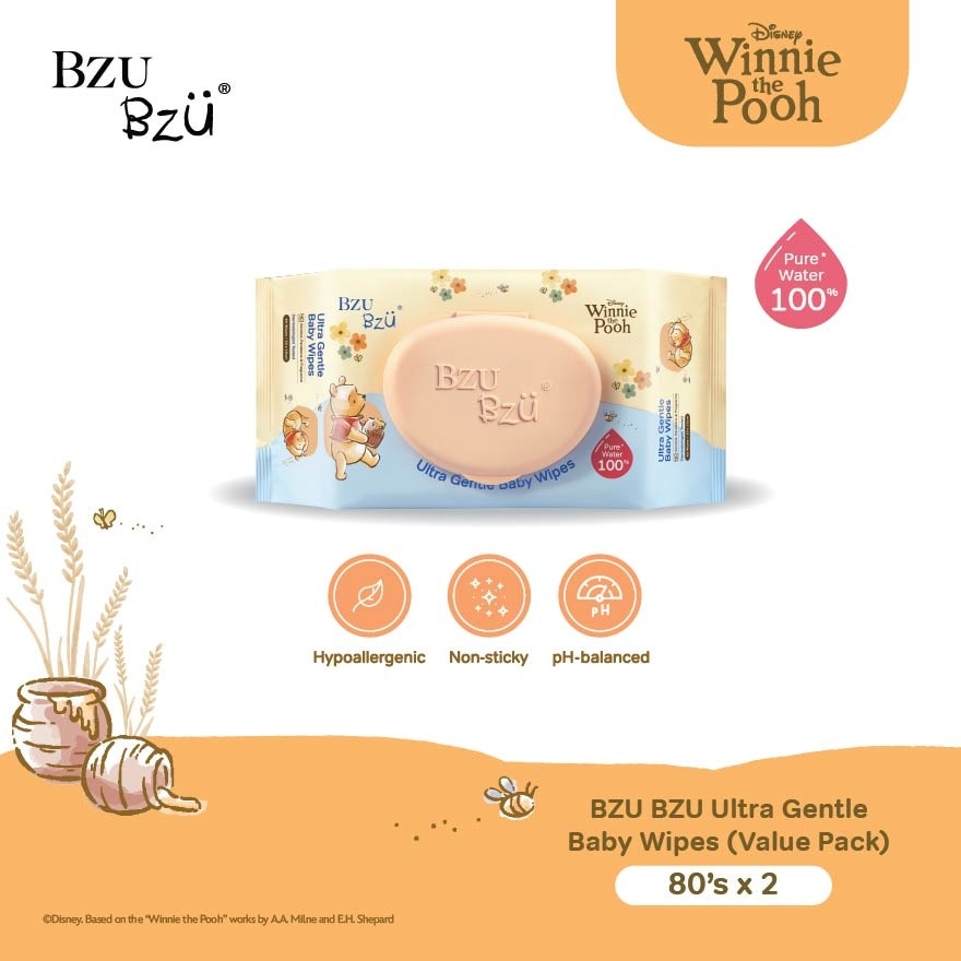 Ultra Gentle Baby Wipes 80x2