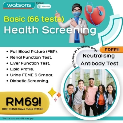 MYDOCLAB Basic Health Screening Voucher (66 test)