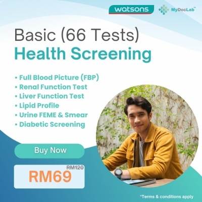 MYDOCLAB Basic Health Screening Voucher (66 Test)